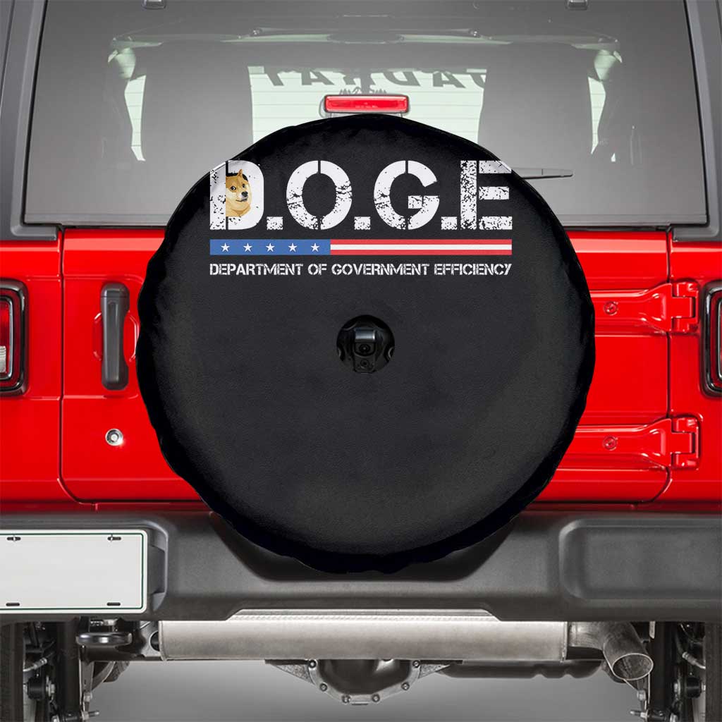 DOGE Department of Government Efficiency Spare Tire Cover - Wonder Print Shop