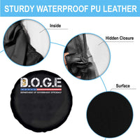 DOGE Department of Government Efficiency Spare Tire Cover - Wonder Print Shop