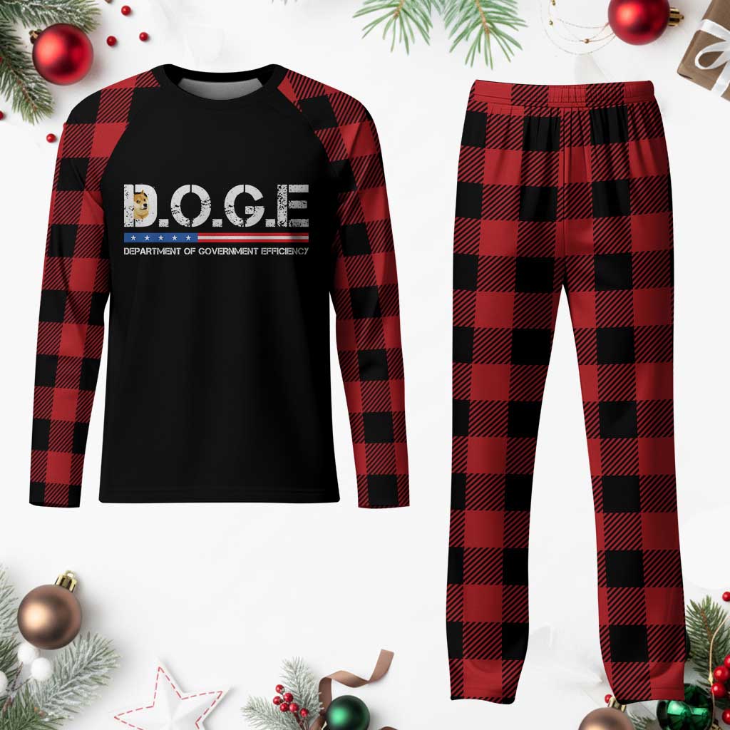 DOGE Department of Government Efficiency Plaid Pajama Set - Wonder Print Shop