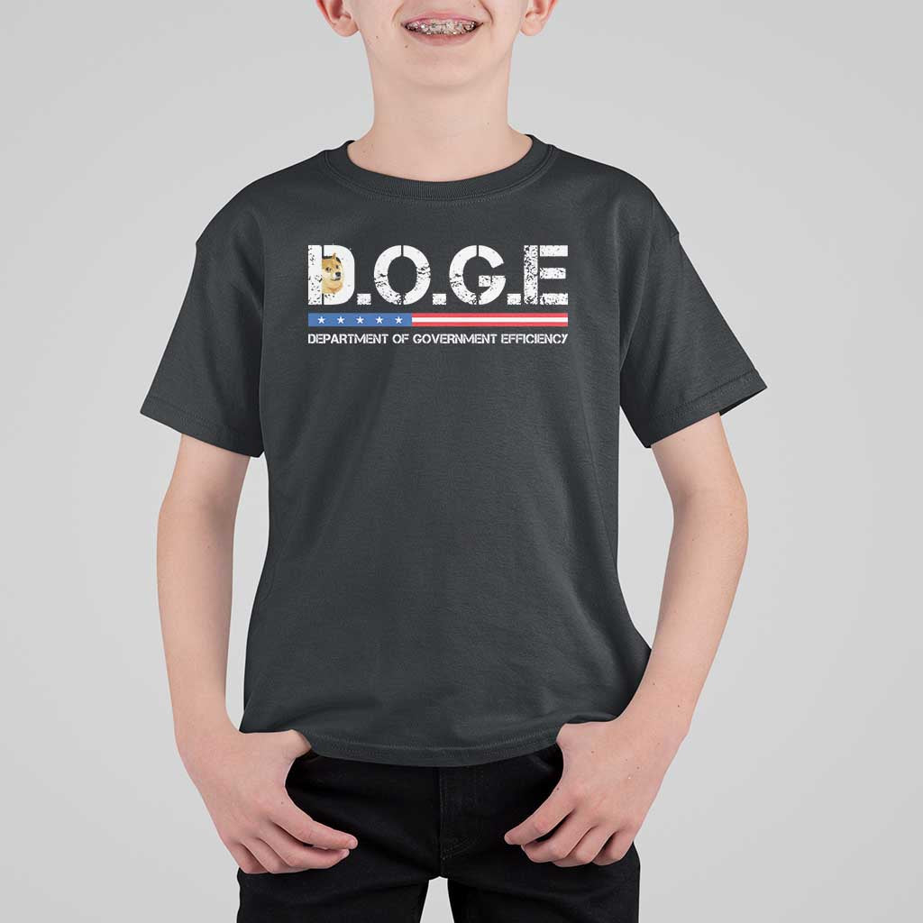 DOGE Department of Government Efficiency T Shirt For Kid - Wonder Print Shop