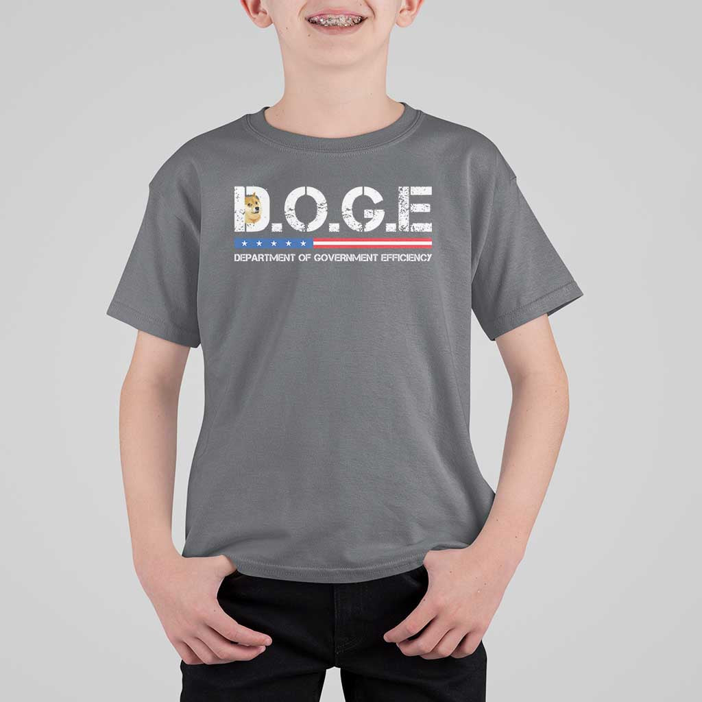 DOGE Department of Government Efficiency T Shirt For Kid - Wonder Print Shop