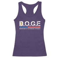 DOGE Department of Government Efficiency Racerback Tank Top - Wonder Print Shop