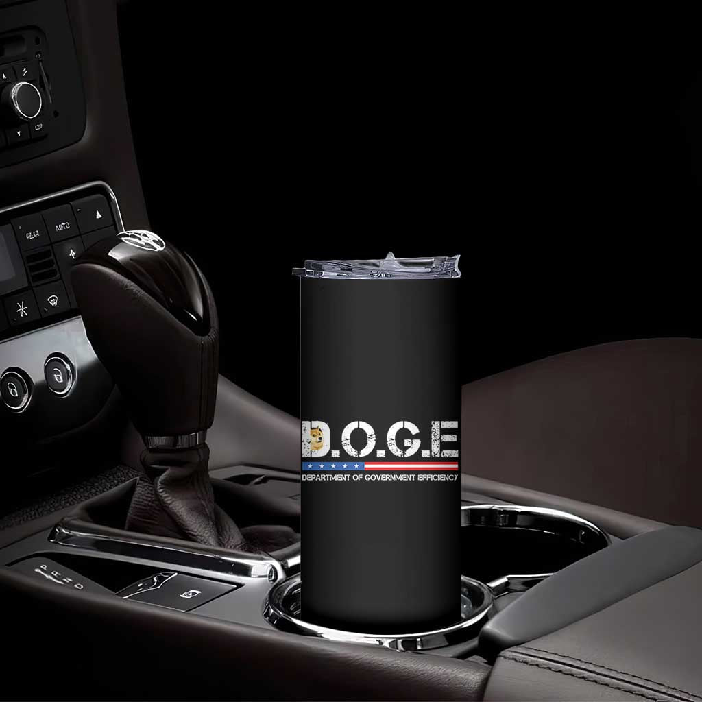 DOGE Department of Government Efficiency Skinny Tumbler - Wonder Print Shop