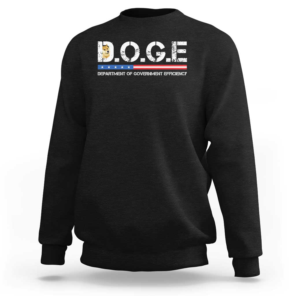 DOGE Department of Government Efficiency Sweatshirt - Wonder Print Shop