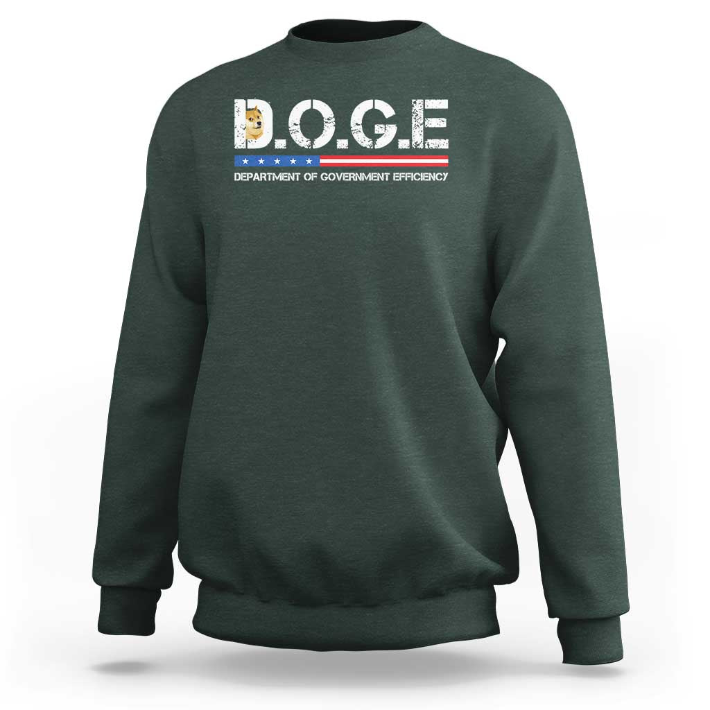 DOGE Department of Government Efficiency Sweatshirt - Wonder Print Shop