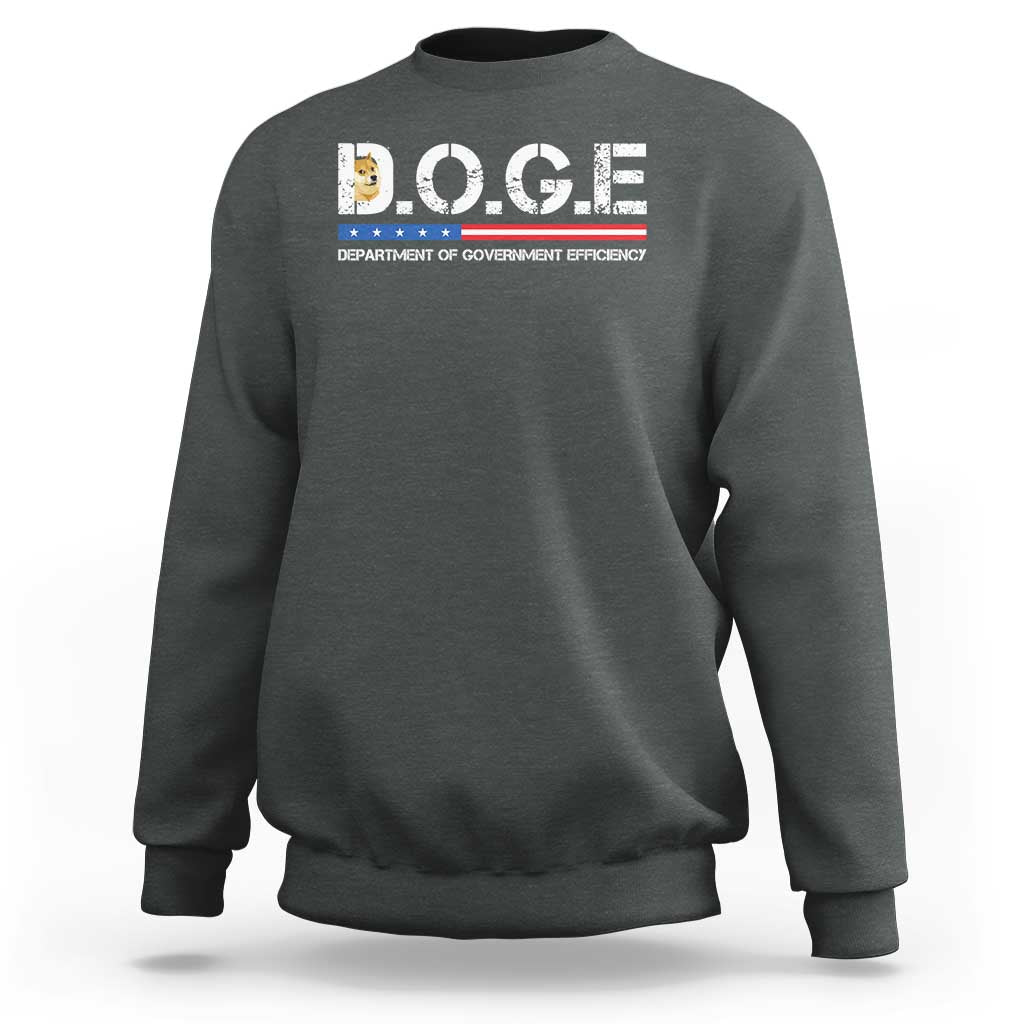 DOGE Department of Government Efficiency Sweatshirt - Wonder Print Shop