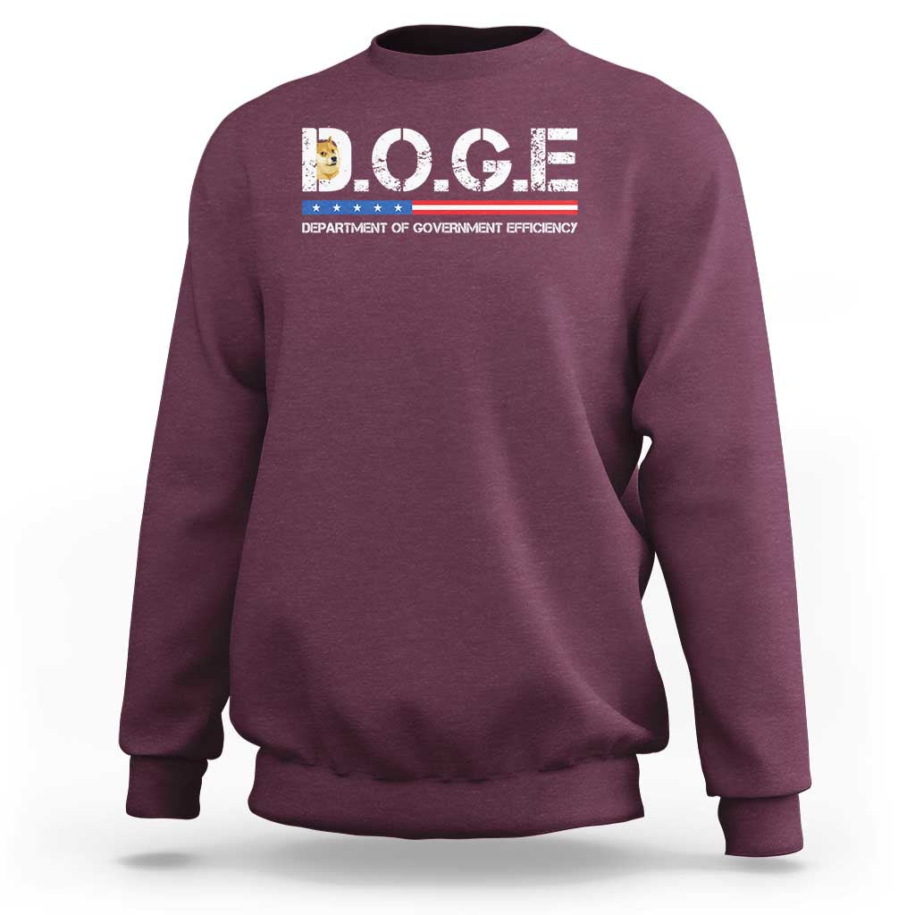 DOGE Department of Government Efficiency Sweatshirt - Wonder Print Shop