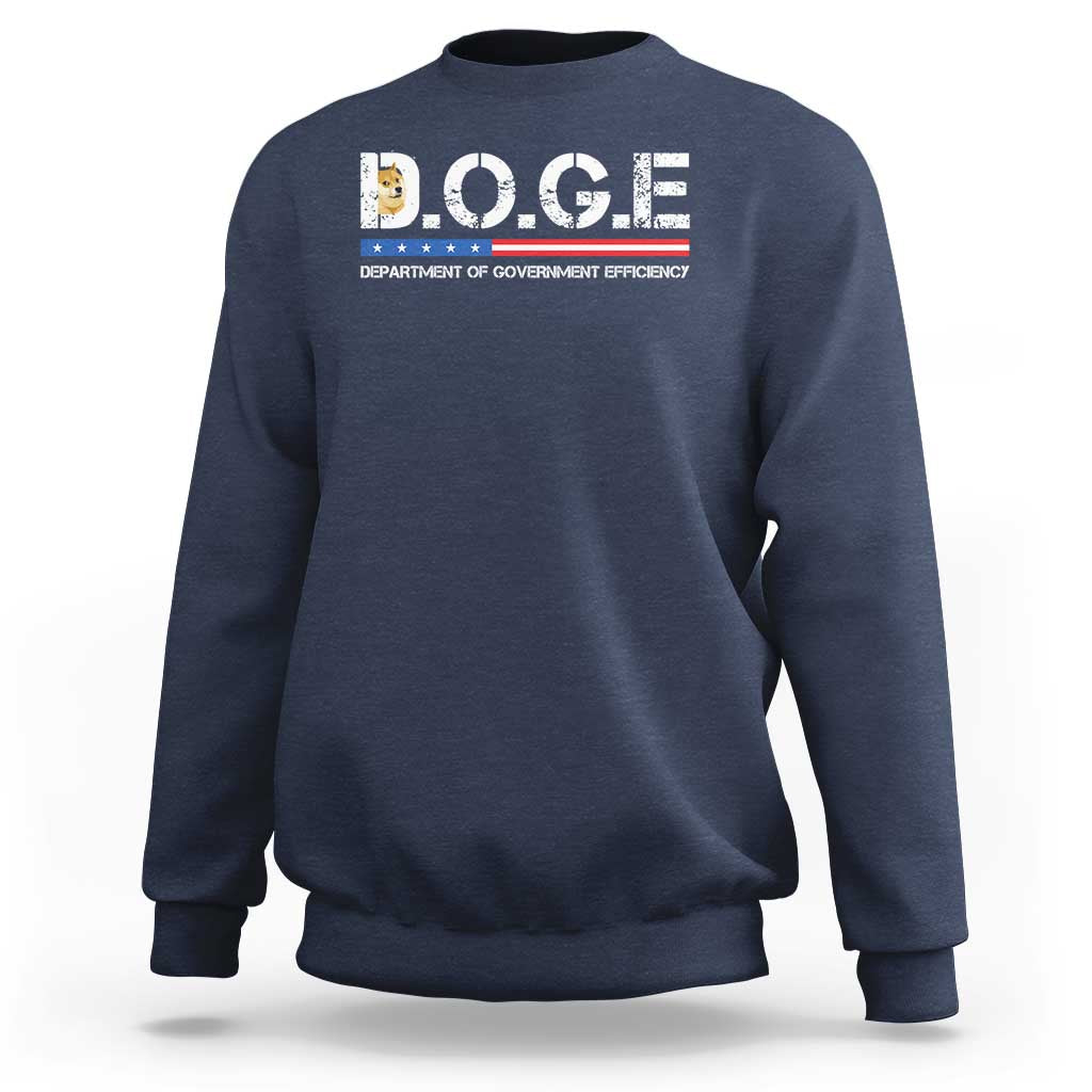 DOGE Department of Government Efficiency Sweatshirt - Wonder Print Shop