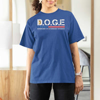 DOGE Department of Government Efficiency T Shirt For Women - Wonder Print Shop