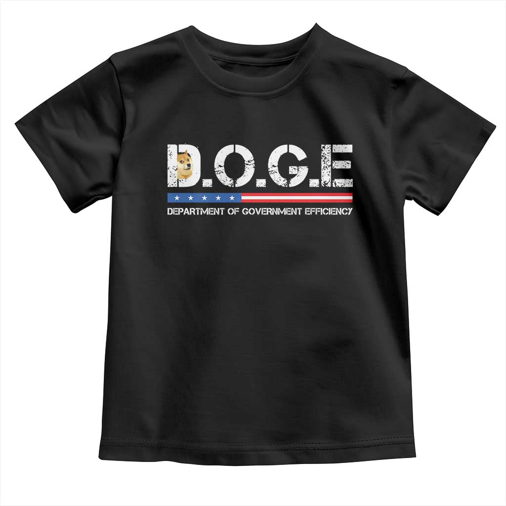 DOGE Department of Government Efficiency Toddler T Shirt - Wonder Print Shop