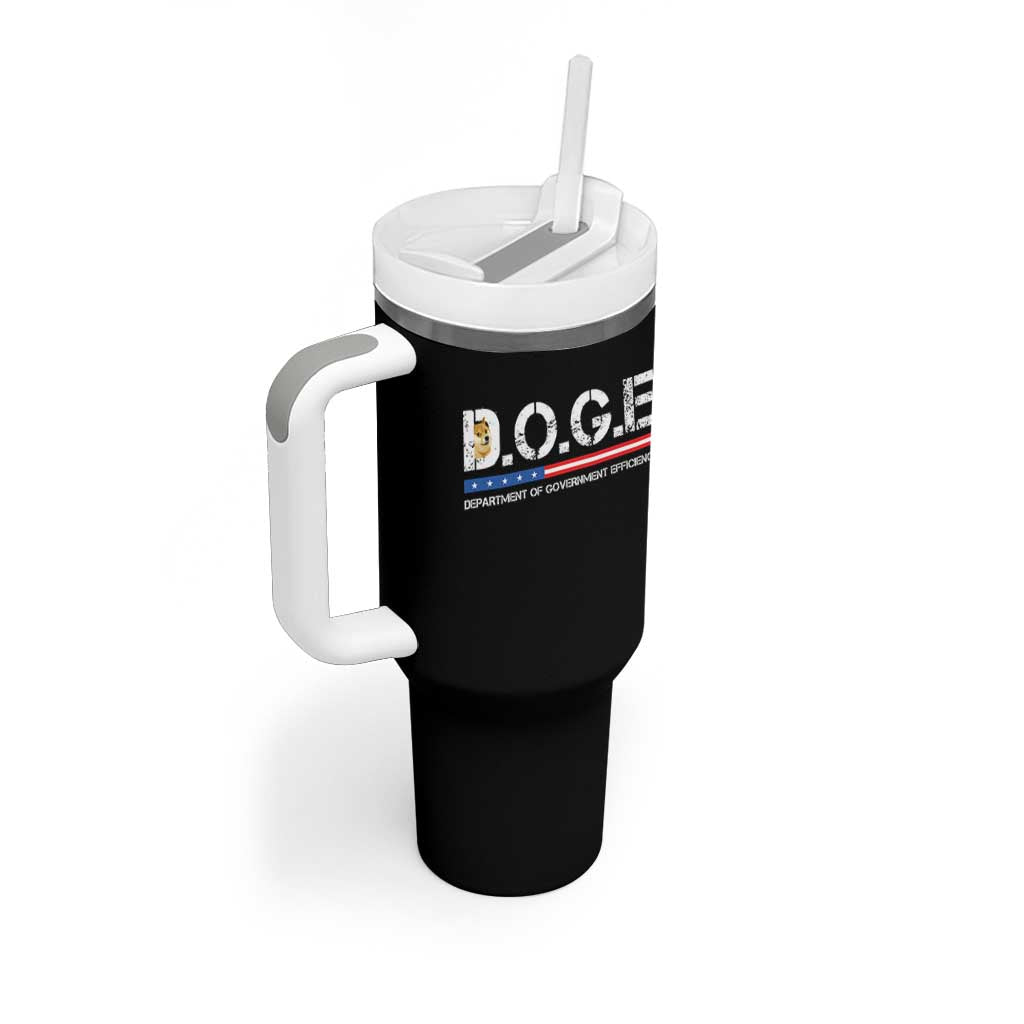 DOGE Department of Government Efficiency Tumbler With Handle - Wonder Print Shop