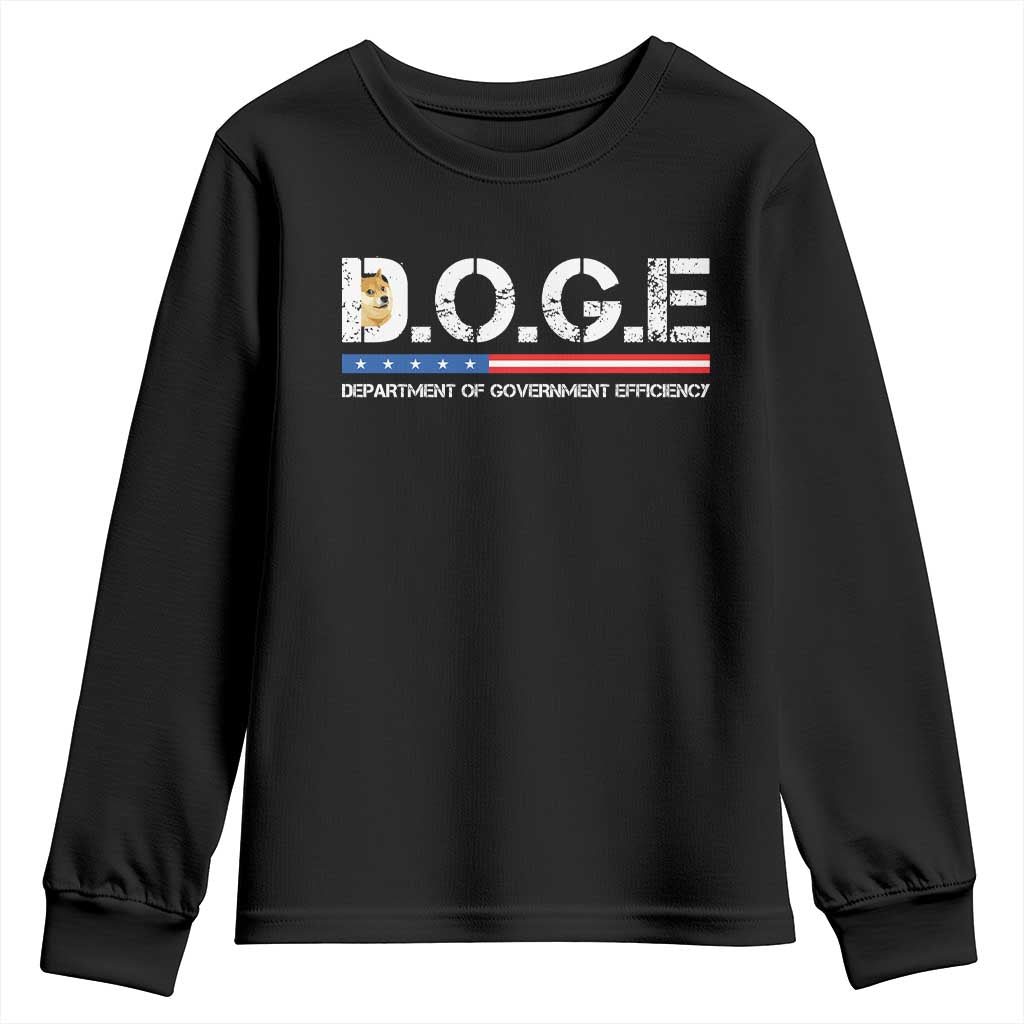 DOGE Department of Government Efficiency Youth Sweatshirt - Wonder Print Shop