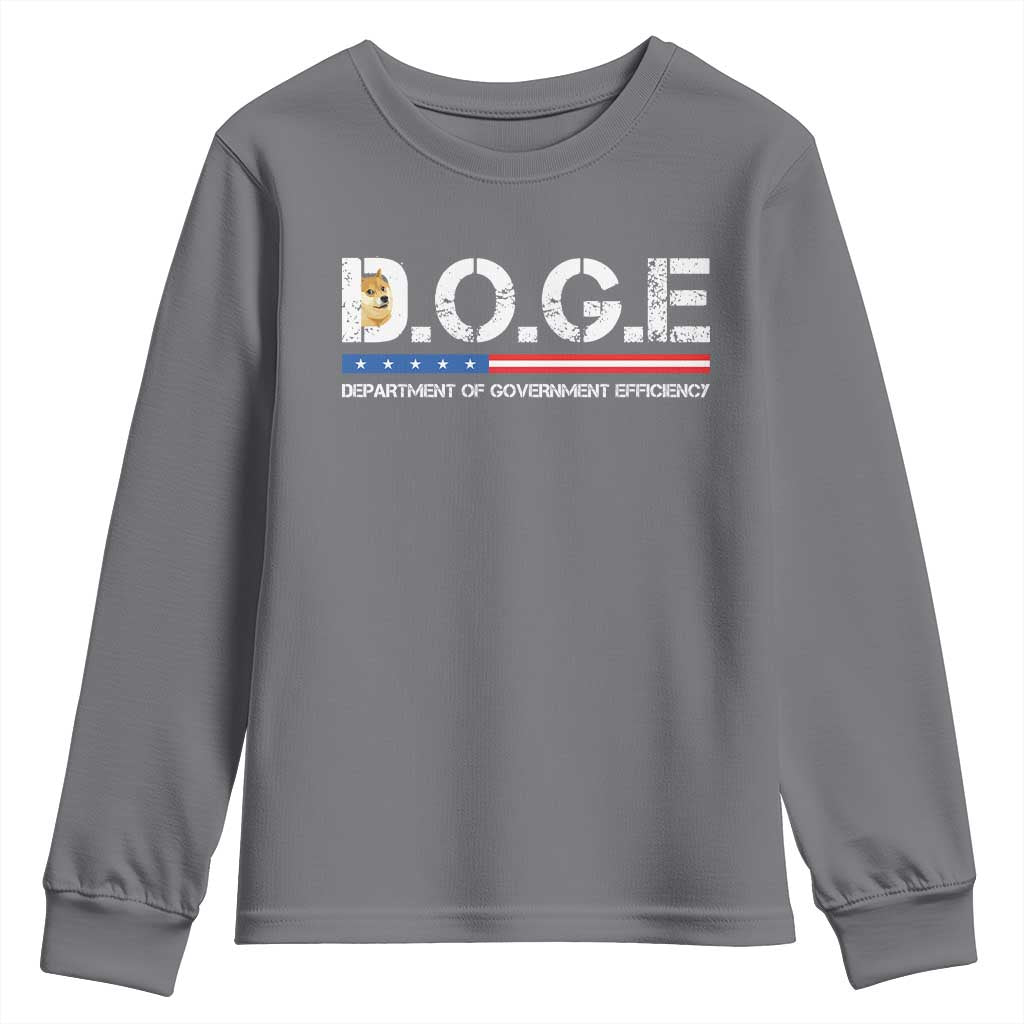 DOGE Department of Government Efficiency Youth Sweatshirt - Wonder Print Shop