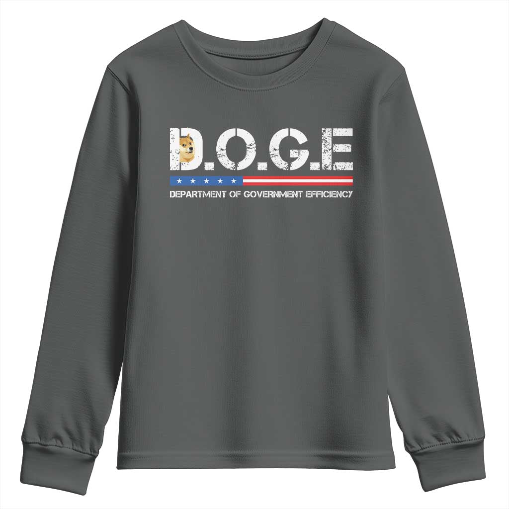 DOGE Department of Government Efficiency Youth Sweatshirt - Wonder Print Shop