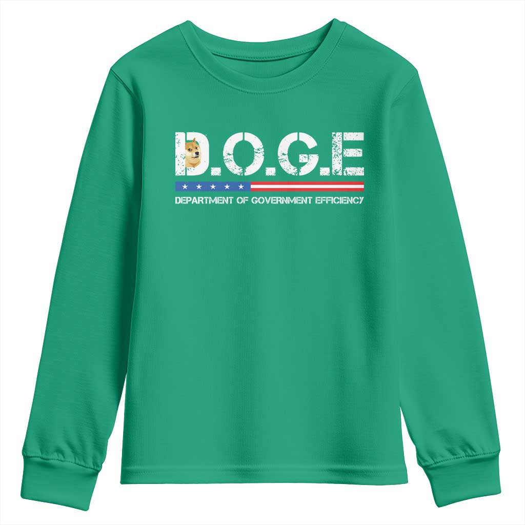 DOGE Department of Government Efficiency Youth Sweatshirt - Wonder Print Shop