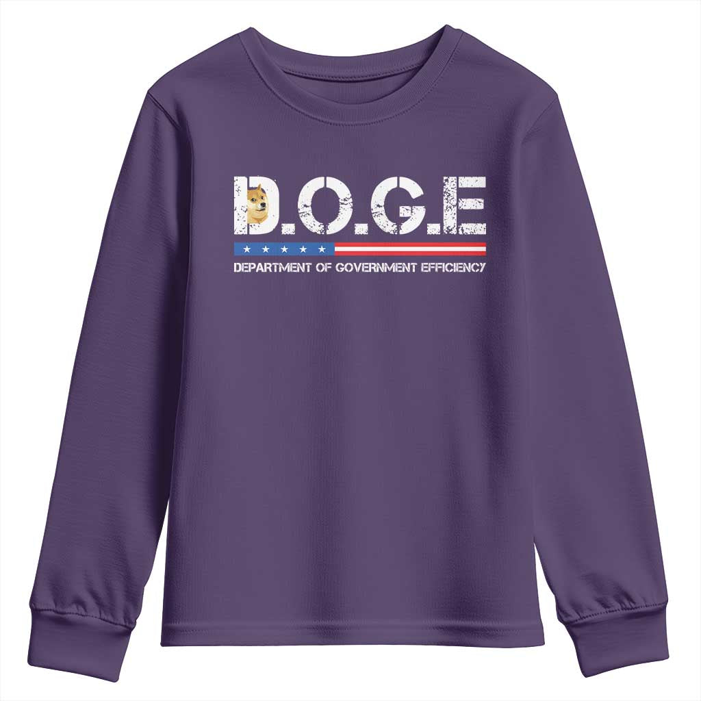 DOGE Department of Government Efficiency Youth Sweatshirt - Wonder Print Shop