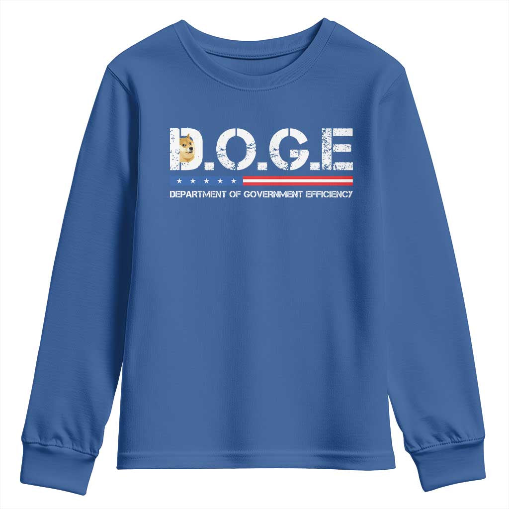 DOGE Department of Government Efficiency Youth Sweatshirt - Wonder Print Shop