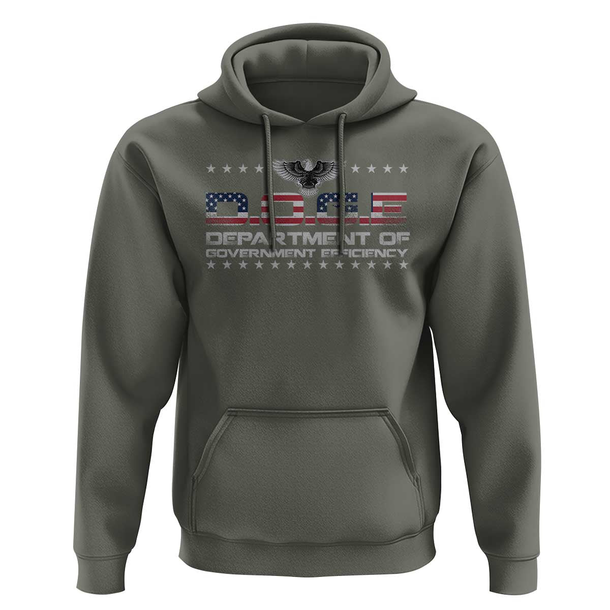 D.O.G.E. DOGE Department of Government Efficiency Hoodie American Flag Eagle