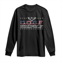D.O.G.E. DOGE Department of Government Efficiency Long Sleeve Shirt American Flag Eagle