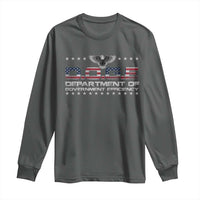 D.O.G.E. DOGE Department of Government Efficiency Long Sleeve Shirt American Flag Eagle