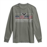 D.O.G.E. DOGE Department of Government Efficiency Long Sleeve Shirt American Flag Eagle