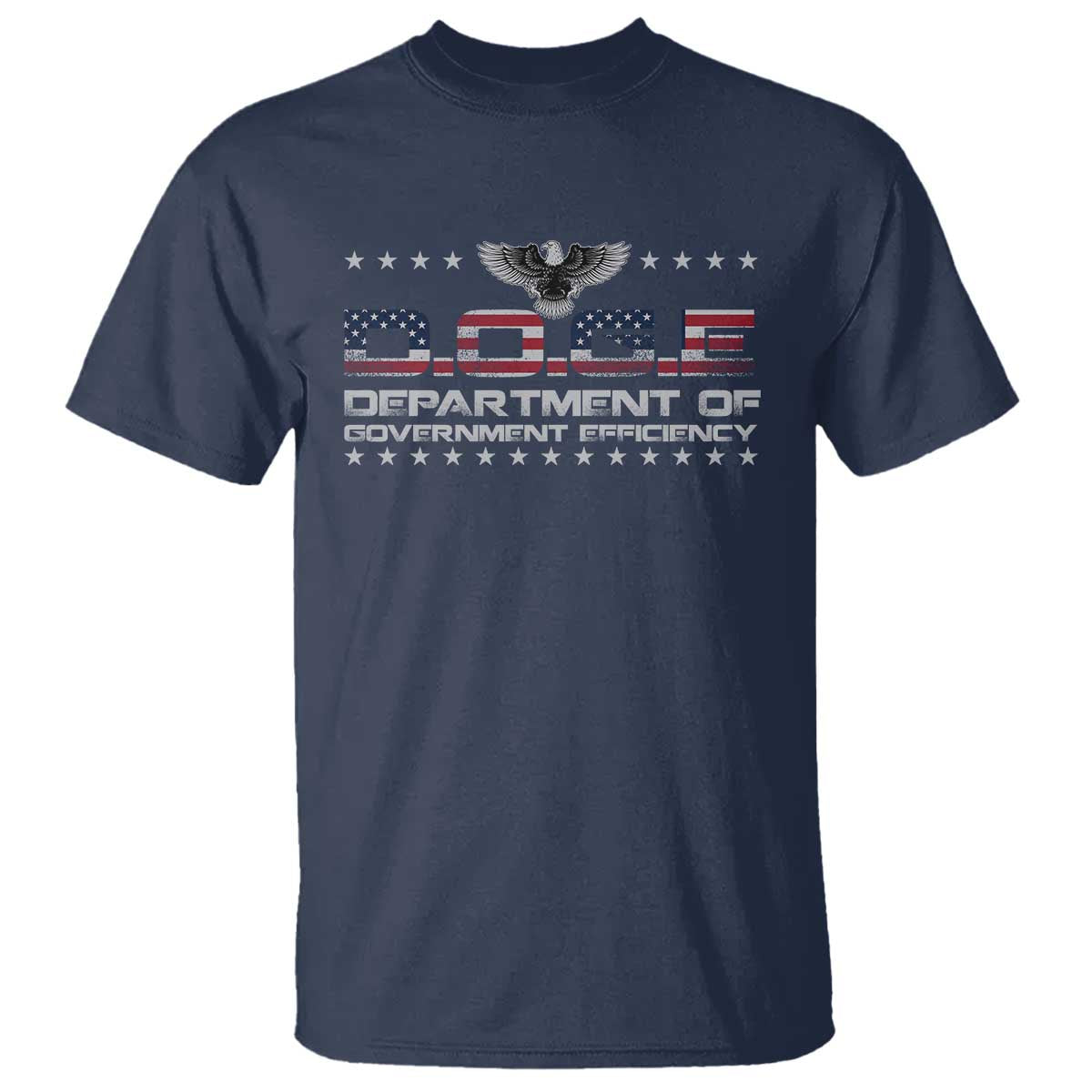 D.O.G.E. DOGE Department of Government Efficiency T Shirt American Flag Eagle