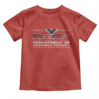 D.O.G.E. DOGE Department of Government Efficiency Toddler T Shirt American Flag Eagle