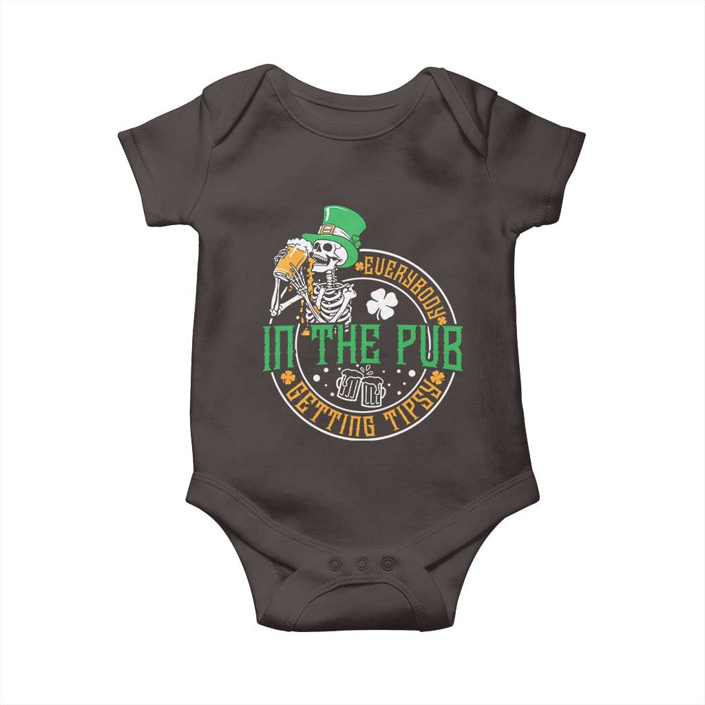St Patricks Day Pub Baby Onesie Everybody In The Pub Getting Tipsy