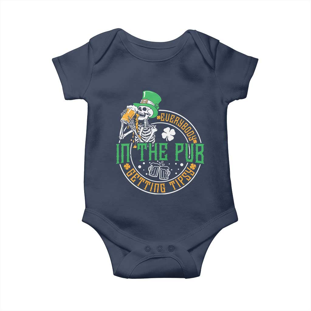 St Patricks Day Pub Baby Onesie Everybody In The Pub Getting Tipsy