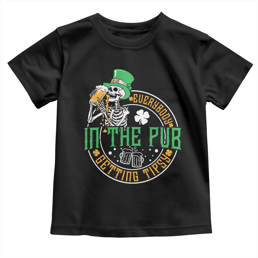 St Patricks Day Pub Toddler T Shirt Everybody In The Pub Getting Tipsy