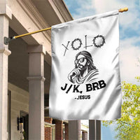 Yolo Jk BRB Jesus Garden Flag Funny Easter Day Ressurection Christians - Wonder Print Shop