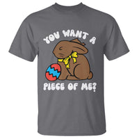 Funny Easter Bunny T Shirt Chocolate Rabbit You Want Piece Of Me