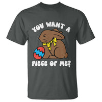Funny Easter Bunny T Shirt Chocolate Rabbit You Want Piece Of Me