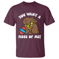 Funny Easter Bunny T Shirt Chocolate Rabbit You Want Piece Of Me