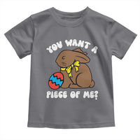 Funny Easter Bunny Toddler T Shirt Chocolate Rabbit You Want Piece Of Me