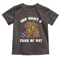 Funny Easter Bunny Toddler T Shirt Chocolate Rabbit You Want Piece Of Me