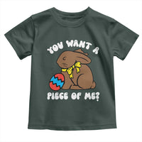 Funny Easter Bunny Toddler T Shirt Chocolate Rabbit You Want Piece Of Me