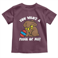 Funny Easter Bunny Toddler T Shirt Chocolate Rabbit You Want Piece Of Me