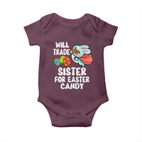 Funny Boys Easter Baby Onesie Will Trade Sister For Easter Candy