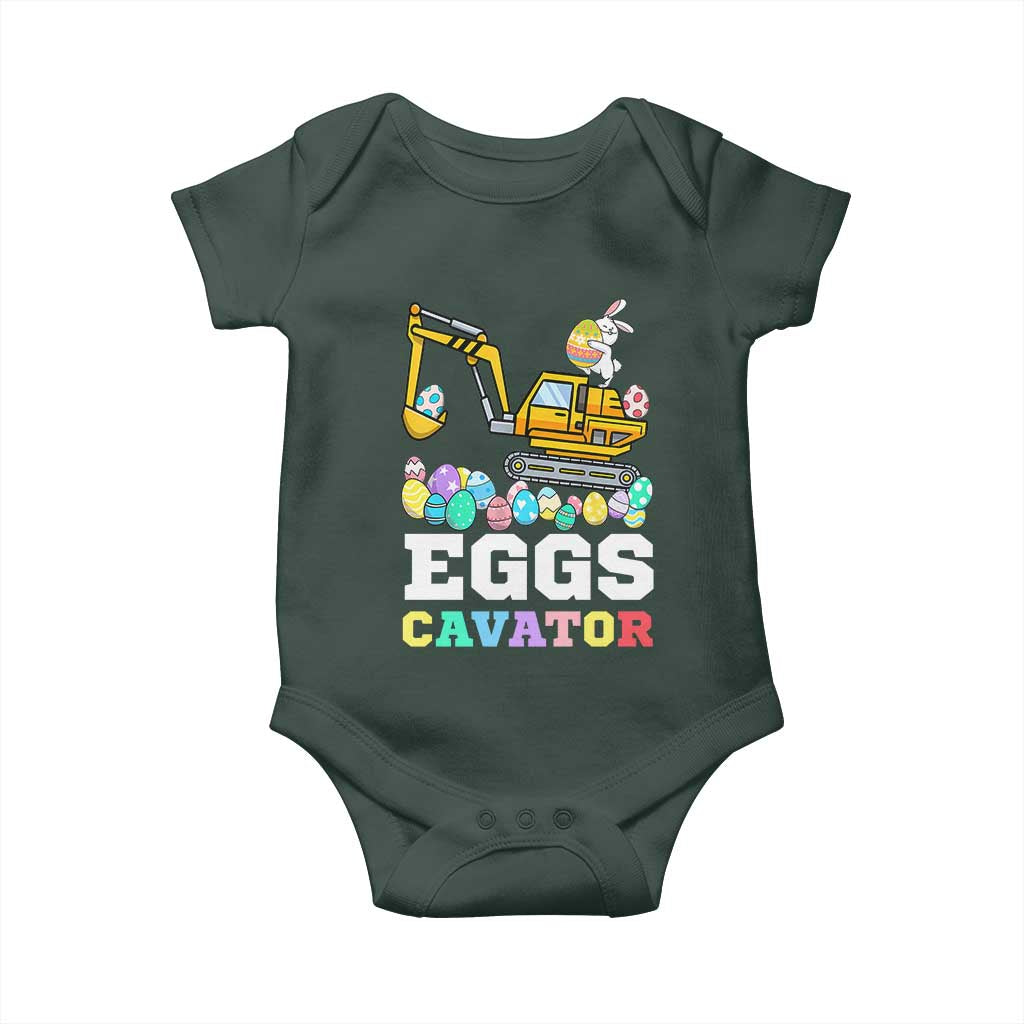 Easter Eggs-Cavator Baby Onesie Bunny Excavator