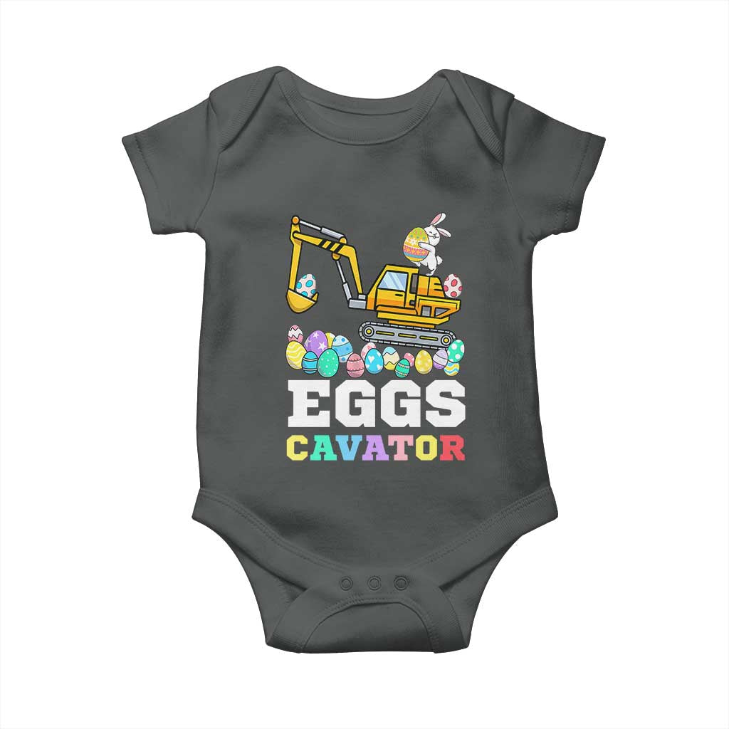 Easter Eggs-Cavator Baby Onesie Bunny Excavator
