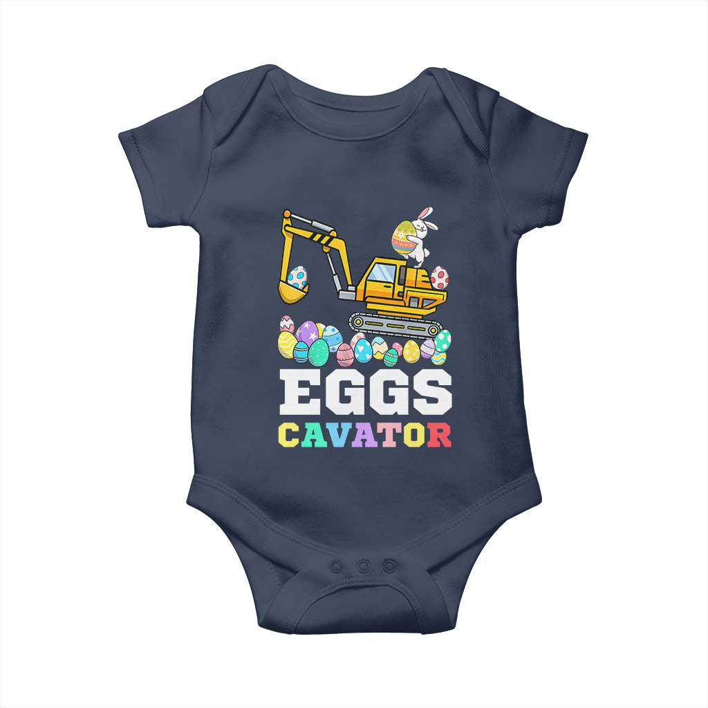 Easter Eggs-Cavator Baby Onesie Bunny Excavator