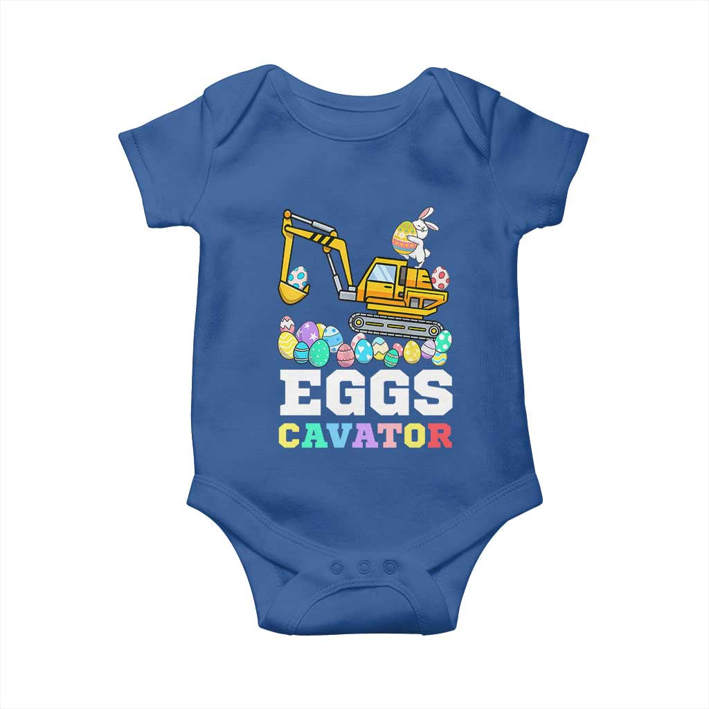 Easter Eggs-Cavator Baby Onesie Bunny Excavator