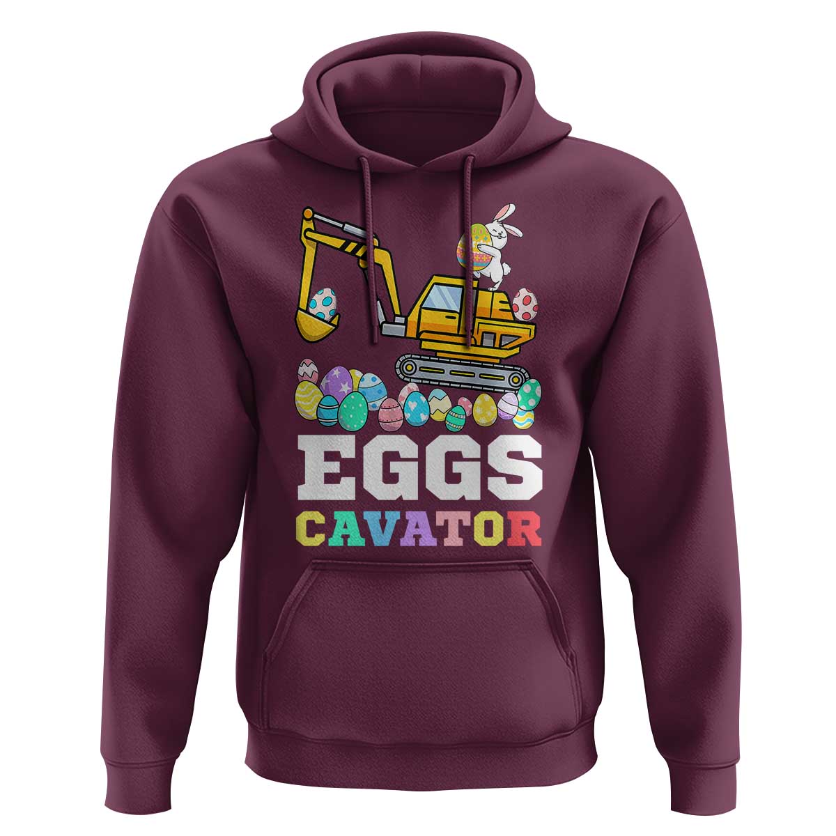 Easter Eggs-Cavator Hoodie Bunny Excavator