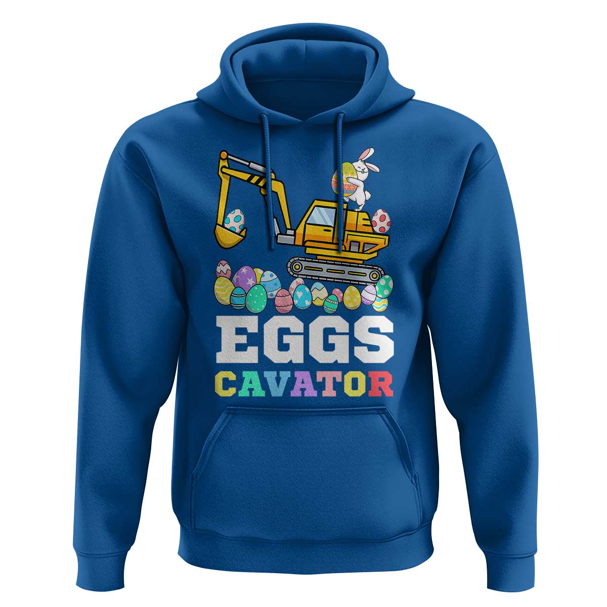 Easter Eggs-Cavator Hoodie Bunny Excavator
