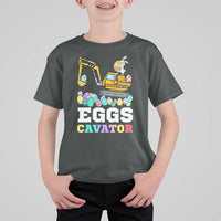 Easter Eggs-Cavator T Shirt For Kid Bunny Excavator