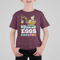 Easter Eggs-Cavator T Shirt For Kid Bunny Excavator