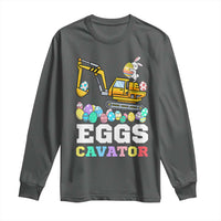Easter Eggs-Cavator Long Sleeve Shirt Bunny Excavator
