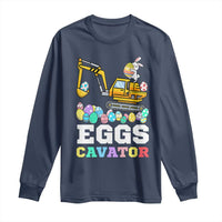 Easter Eggs-Cavator Long Sleeve Shirt Bunny Excavator
