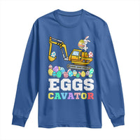 Easter Eggs-Cavator Long Sleeve Shirt Bunny Excavator